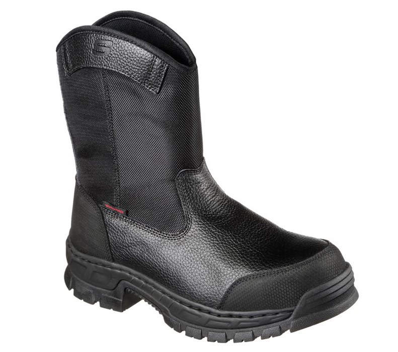 Skechers Vinten - Wibaux Comp Toe Wp - Mens Work Boots Black [AU-CV1711]